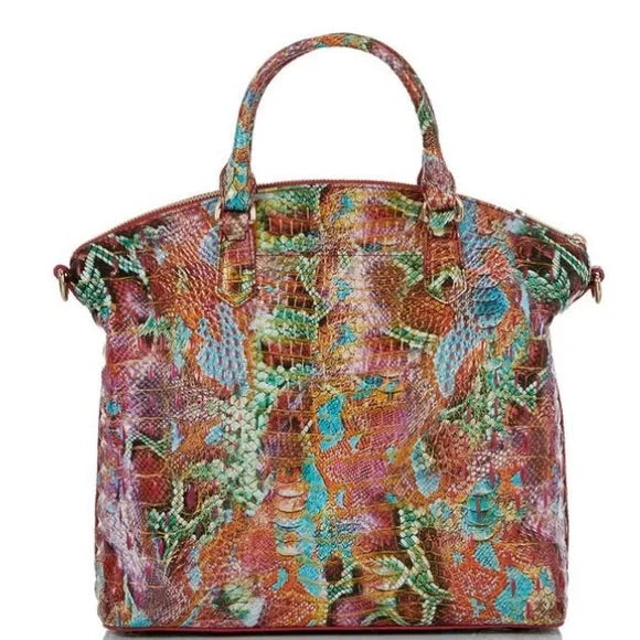 Brahmin Large Duxbury Satchel - Python Print