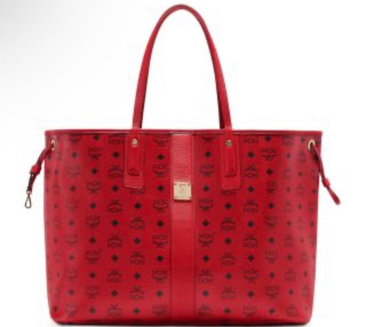MCM Liz Reversible Red Shopper