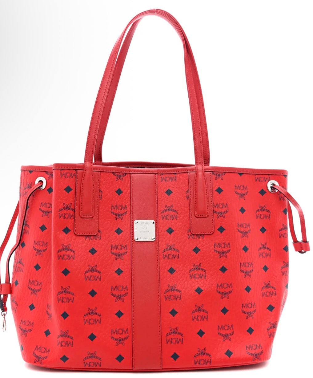 MCM Liz Reversible Red Shopper