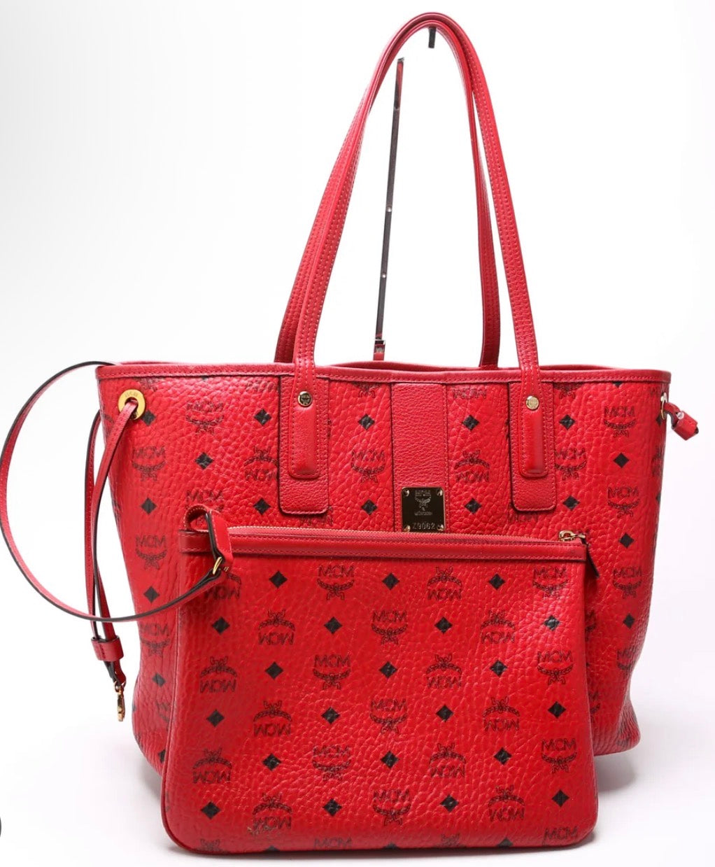MCM Liz Reversible Red Shopper