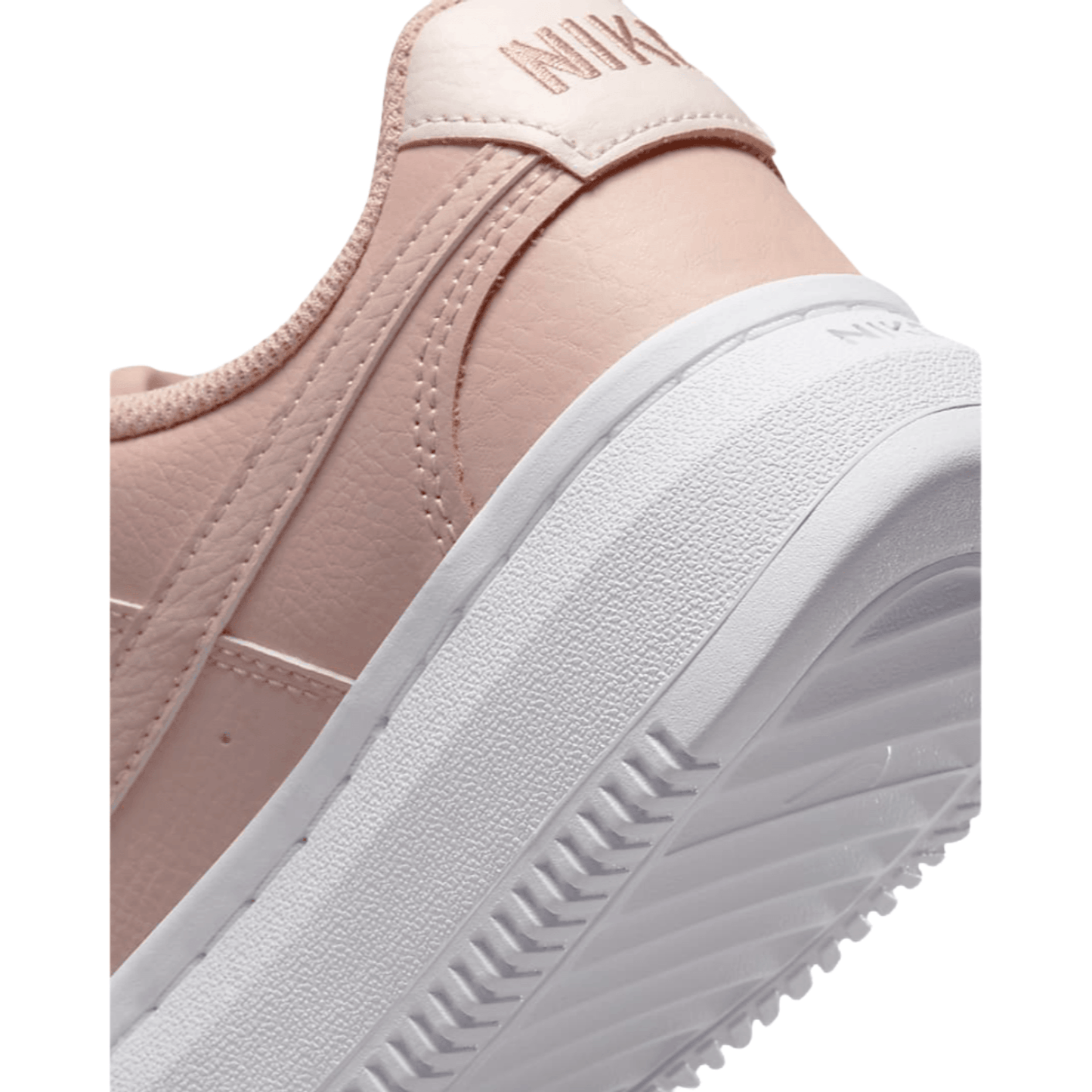 Nike Court Vision Alta Leather Women's Trainers Shoes, Pink Oxford/Pink Oxford-White, 10 M US