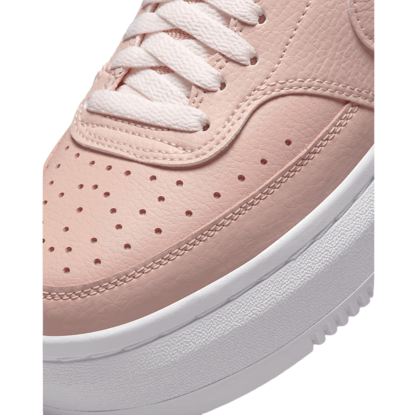 Nike Court Vision Alta Leather Women's Trainers Shoes, Pink Oxford/Pink Oxford-White, 10 M US