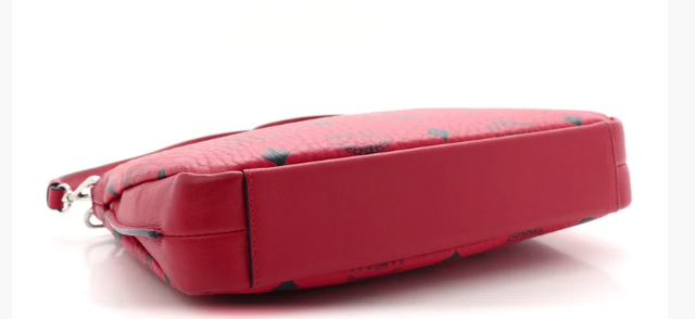 MCM Visetos Aren Crossbody Bag Red