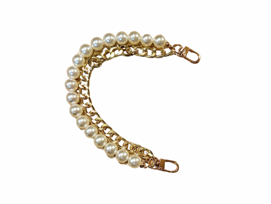 Purse Chains-Gold, Silver & Pearl
