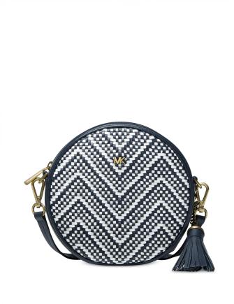 Michael Kors Canteen Chevron Leather Crossbody