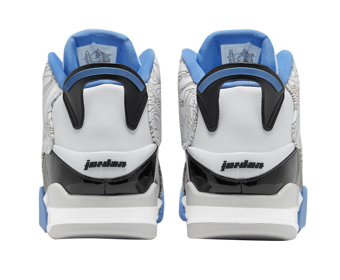 Big Kid's Air Jordan Dub Zero White/True Blue-Black Sneaker (DV1360 114)