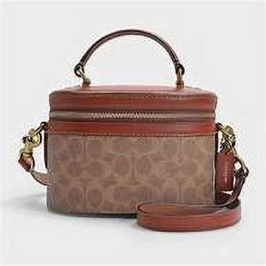 Coach Trail Bag in Signature Canvas in Red Crossbody