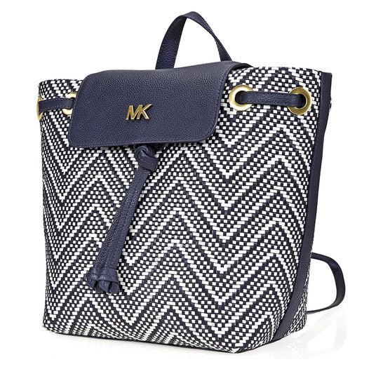 Michael Kors Junie Chevron Leather Backpack